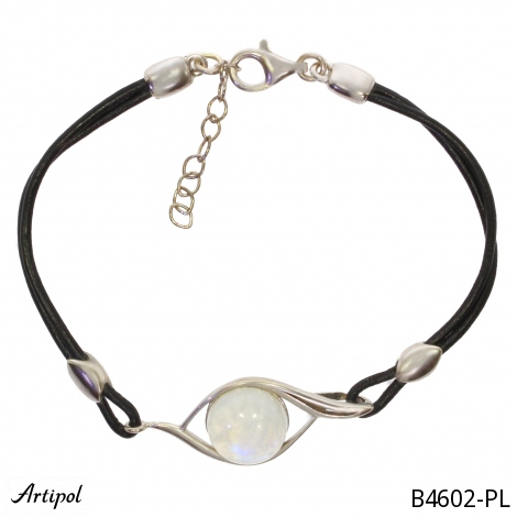 Armreif B4602-PL mit echter Mondstein
