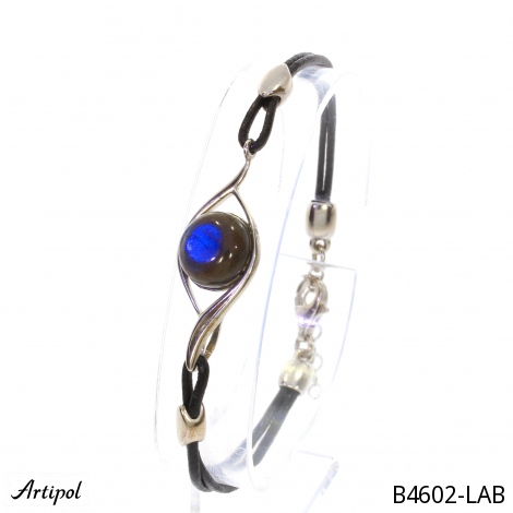 Armreif B4602-LAB mit echter Labradorit