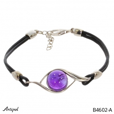 Armreif B4602-A mit echter Amethyst