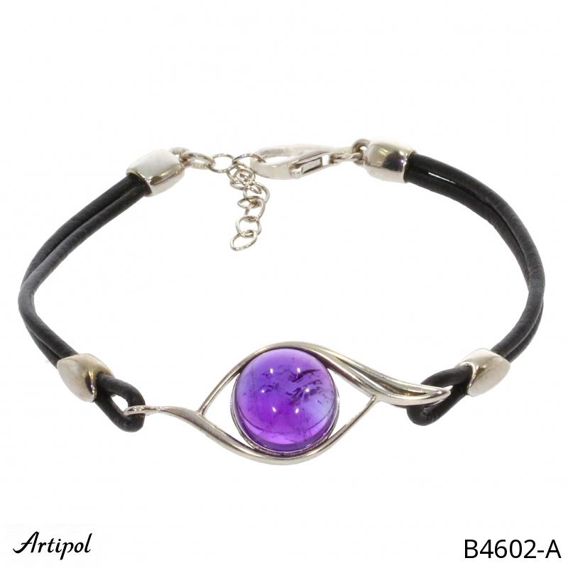 Bracelet B4602-A en Améthyste véritable