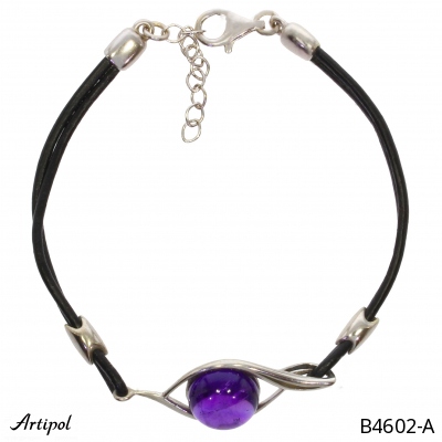 Bracelet B4602-A with real Amethyst