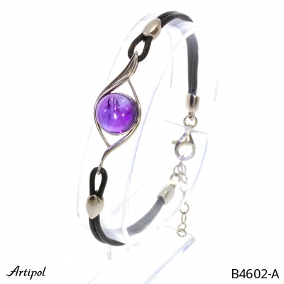 Bracelet B4602-A with real Amethyst