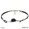 Bracelet B4602-ON en Onyx noir véritable