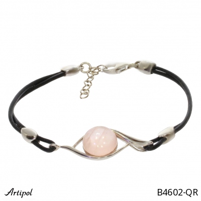 Bracelet B4602-QR en Quartz rose véritable