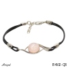 Bracelet B4602-QR with real Rose Quartz