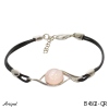 Bracelet B4602-QR with real Rose quartz