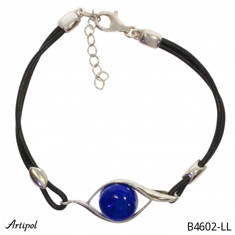 Bracelet B4602-LL en Lapis-lazuli véritable
