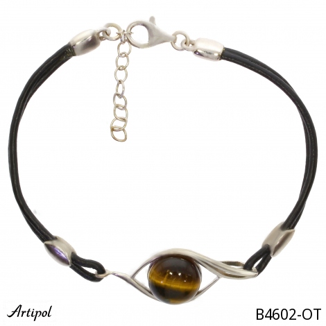 Armreif B4602-OT mit echter Tigerauge