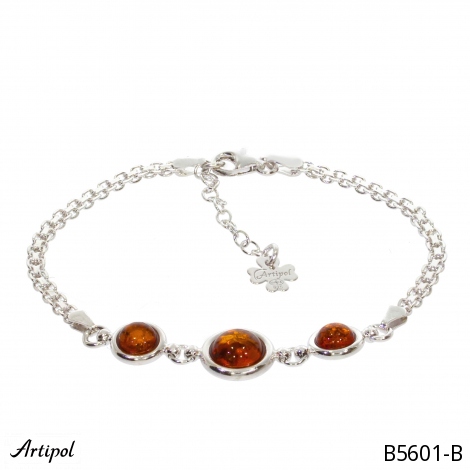 Armreif B5601-B mit echter Bernstein