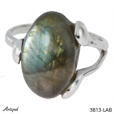 Ring 3813-LAB with real Labradorite