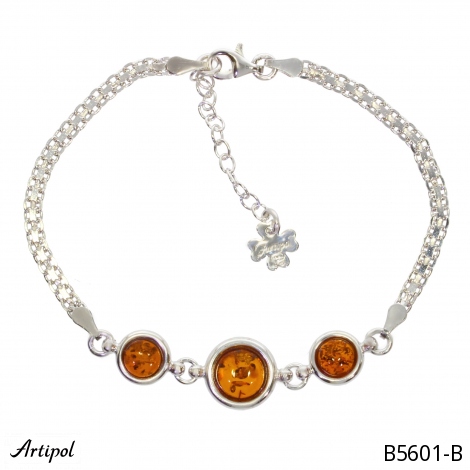 Armreif B5601-B mit echter Bernstein