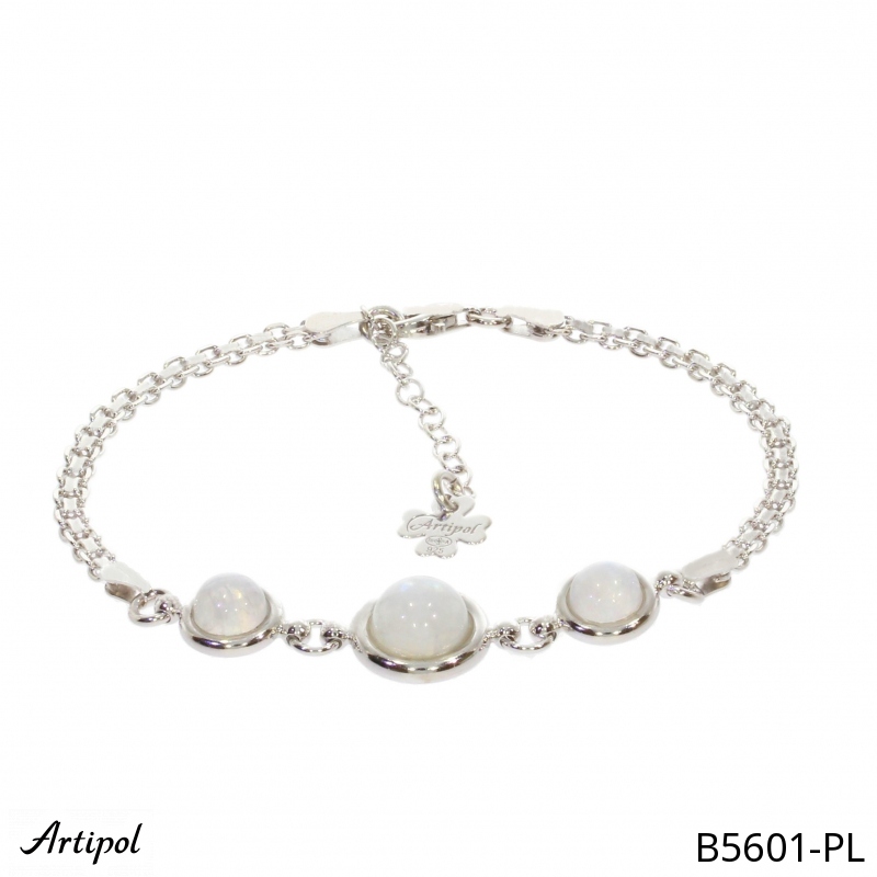 Bracelet B5601-PL with real Moonstone