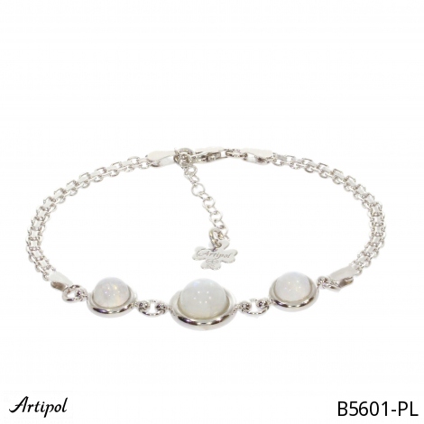 Armreif B5601-PL mit echter Mondstein