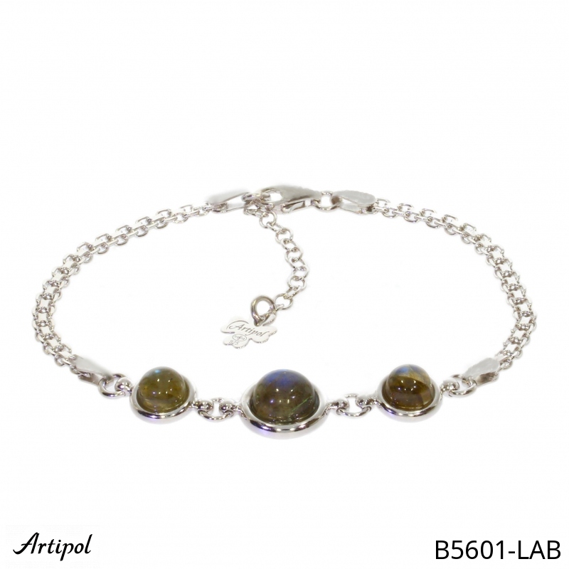 Armreif B5601-LAB mit echter Labradorit