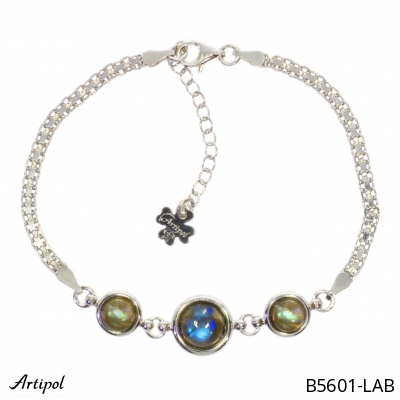 Bracelet B5601-LAB en Labradorite véritable