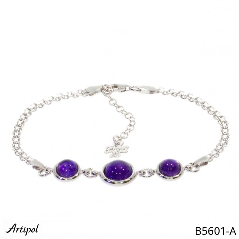 Bracelet B5601-A en Améthyste véritable