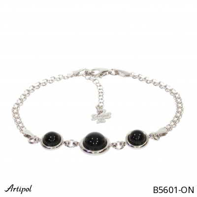 Bracelet B5601-ON with real Black Onyx