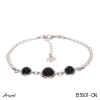 Bracelet B5601-ON with real Black Onyx