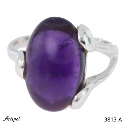 Ring 3813-A with real Amethyst