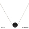 Necklace C2801-ON with real Black Onyx