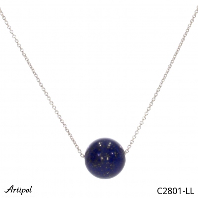Halskette C2801-LL mit echter Lapis Lazuli