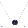 Necklace C2801-LL with real Lapis lazuli