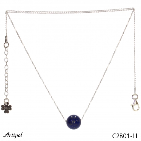 Necklace C2801-LL with real Lapis lazuli
