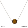 Necklace C2801-OT with real Tiger's eye