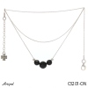 Necklace C3201-ON with real Black Onyx
