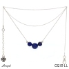 Necklace C3201-LL with real Lapis lazuli