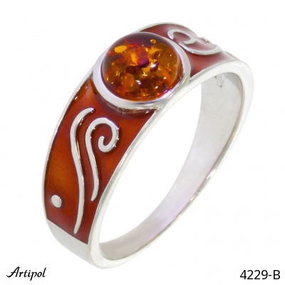 Ring 4229-B with real Amber
