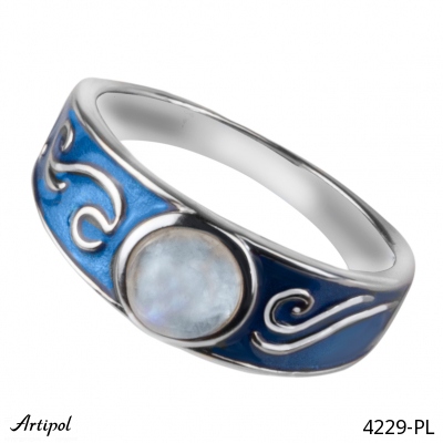 Ring 4229-PL with real Moonstone
