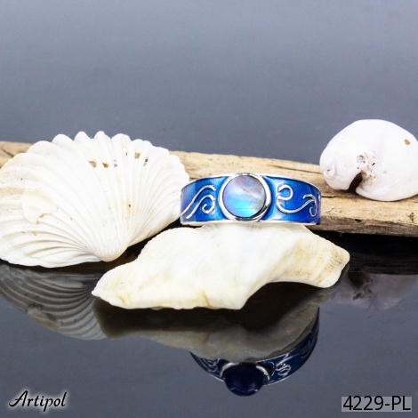 Ring 4229-PL with real Moonstone