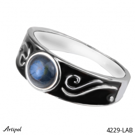 Ring 4229-LAB mit echter Labradorit