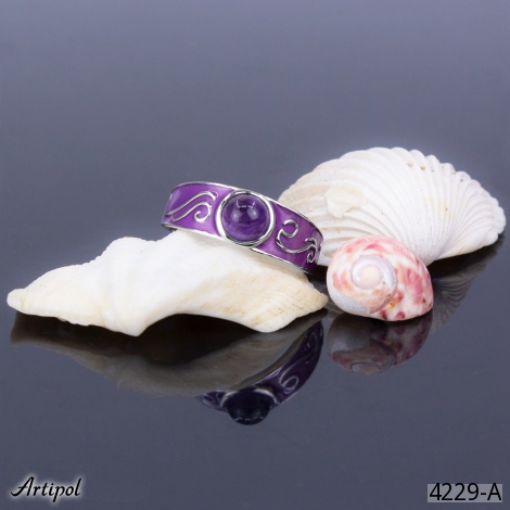 Ring 4229-A with real Amethyst