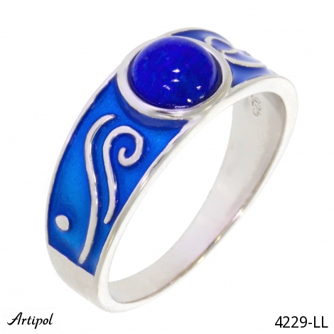 Ring 4229-LL with real Lapis lazuli