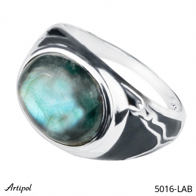 Ring 5016-LAB with real Labradorite