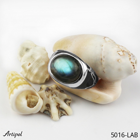 Ring 5016-LAB with real Labradorite