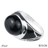 Bague 5016-ON en Onyx noir véritable