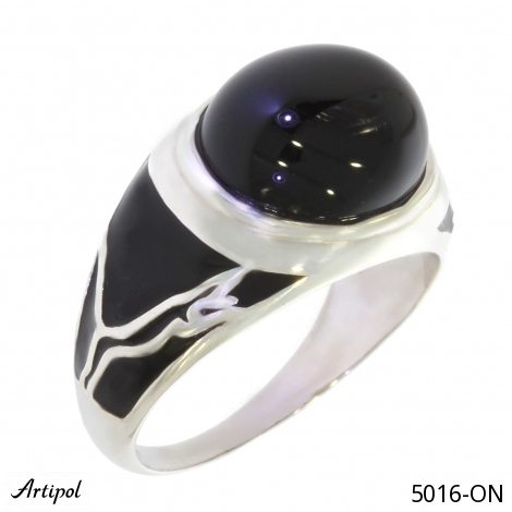 Ring 5016-ON mit echter Schwarzem Onyx