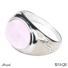 Ring 5016-QR with real Rose Quartz