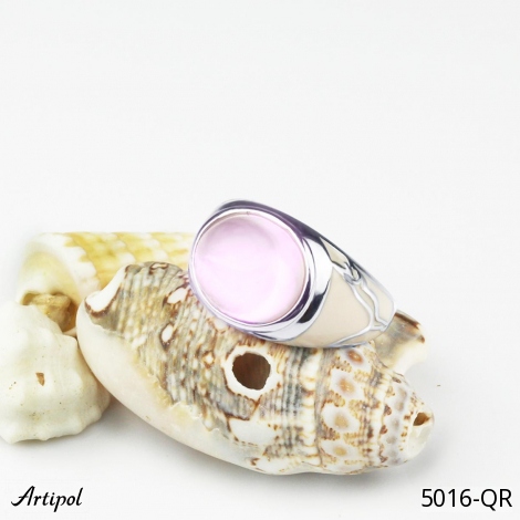 Bague 5016-QR en Quartz rose véritable