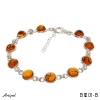 Bracelet B8201-B with real Amber