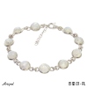 Bracelet B8201-PL with real Moonstone