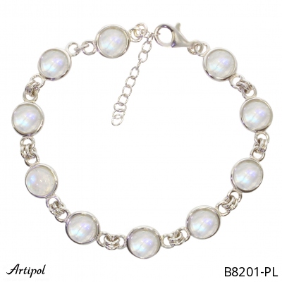 Bracelet B8201-PL with real Moonstone