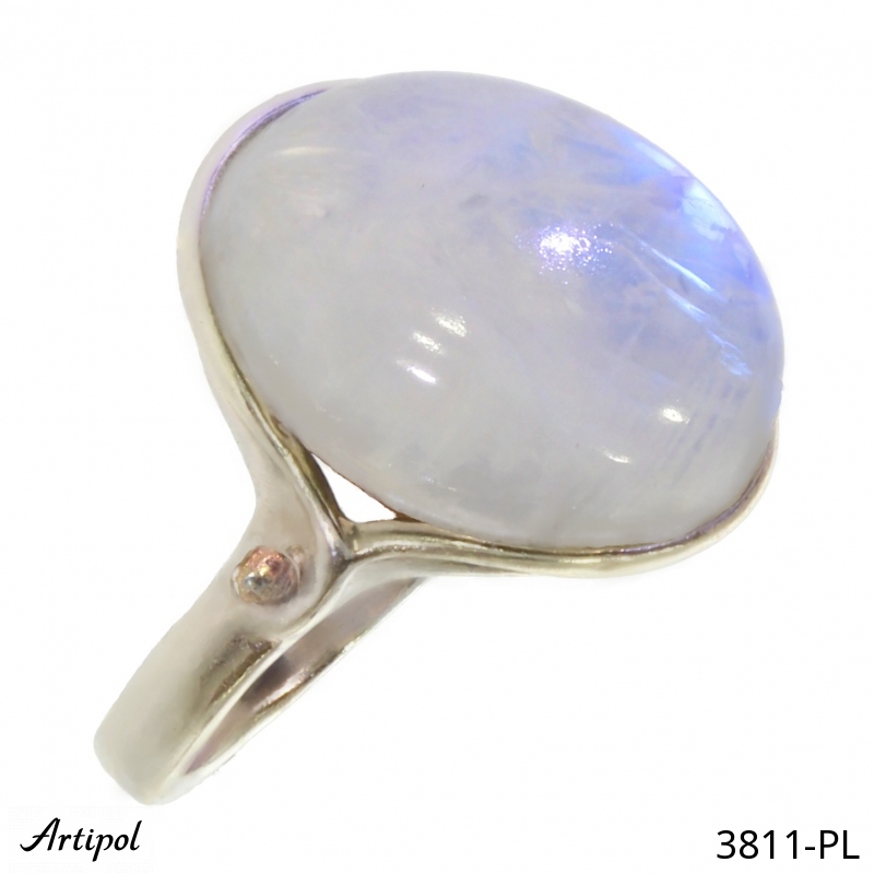 Ring 3811-PL with real Moonstone