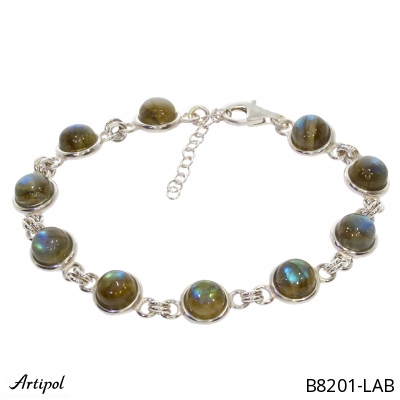 Bracelet B8201-LAB en Labradorite véritable