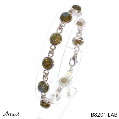 Bracelet B8201-LAB with real Labradorite