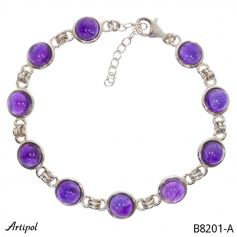 Bracelet B8201-A en Améthyste véritable