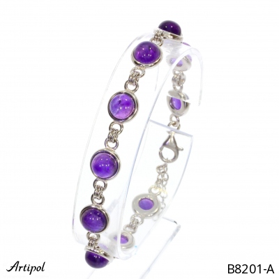 Bracelet B8201-A en Amethyste véritable